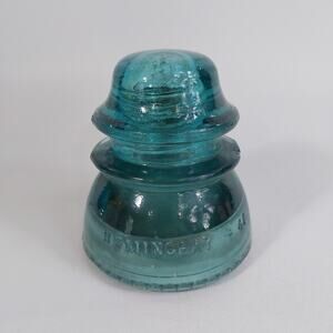 Vintage Hemingray #‎ 42 Aqua Insulator 4" Height VGC